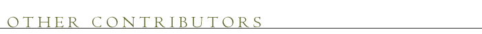 Other Contributors